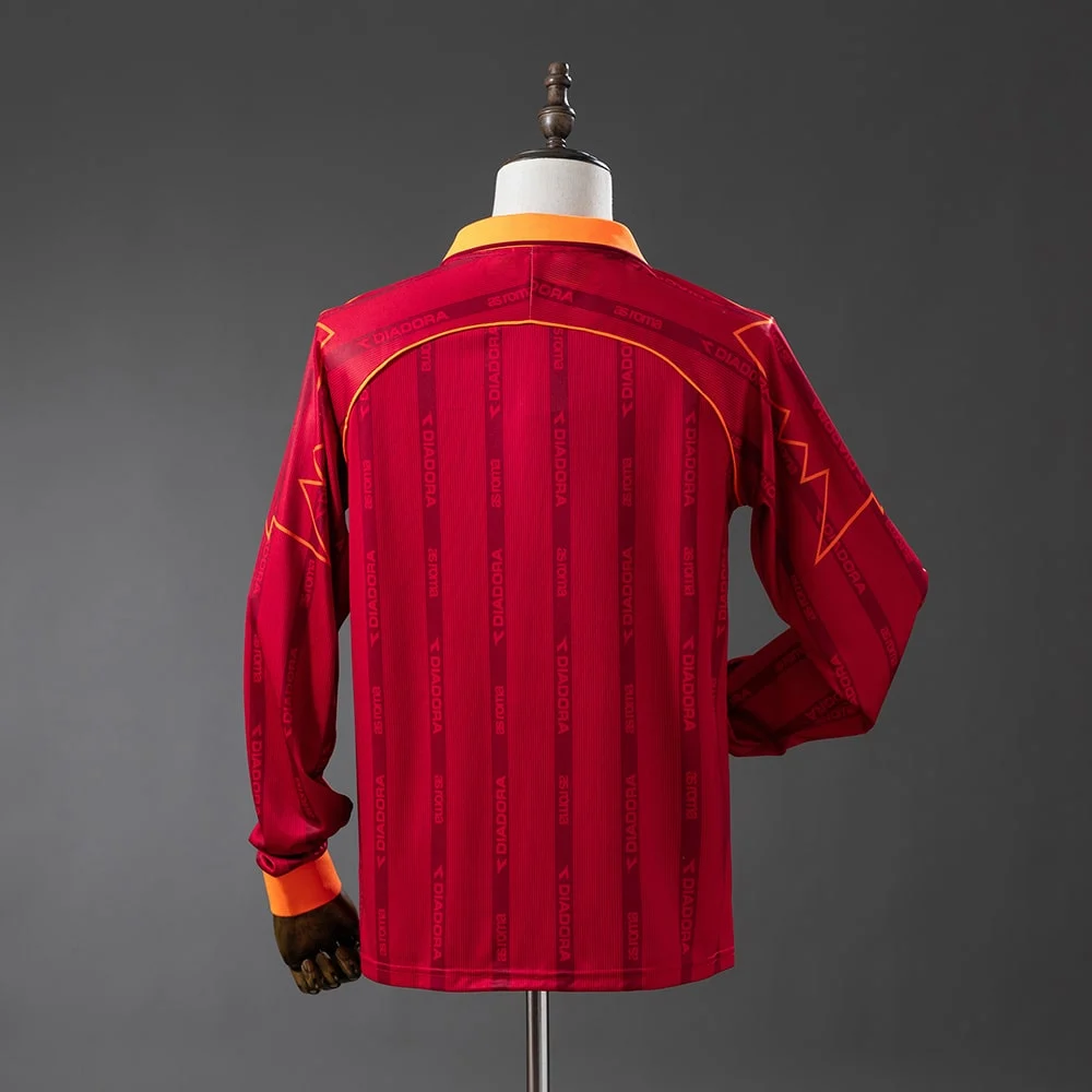 Maillot AS Roma Domicile 1999-2000 Manches Longues
