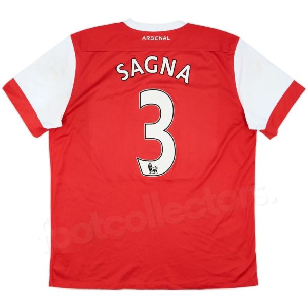 Maillot Arsenal Domicile 2010-2011 Sagna