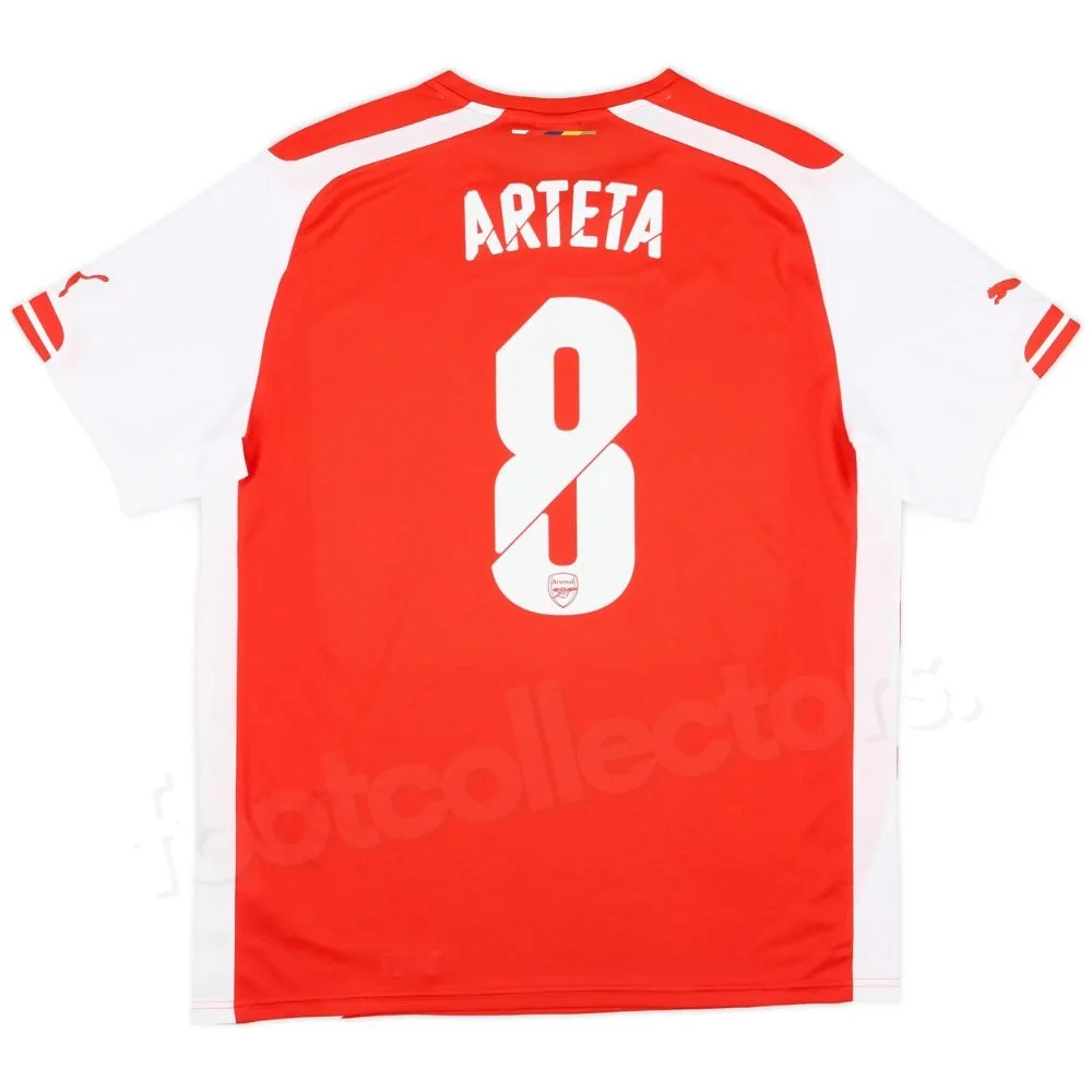 Maillot Arsenal Domicile 2014-2015 Arteta