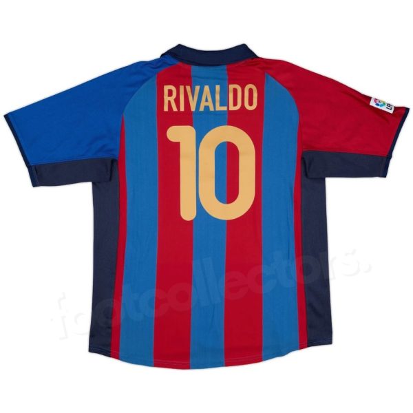 Maillot Barca Domicile 2001-2002 Rivaldo