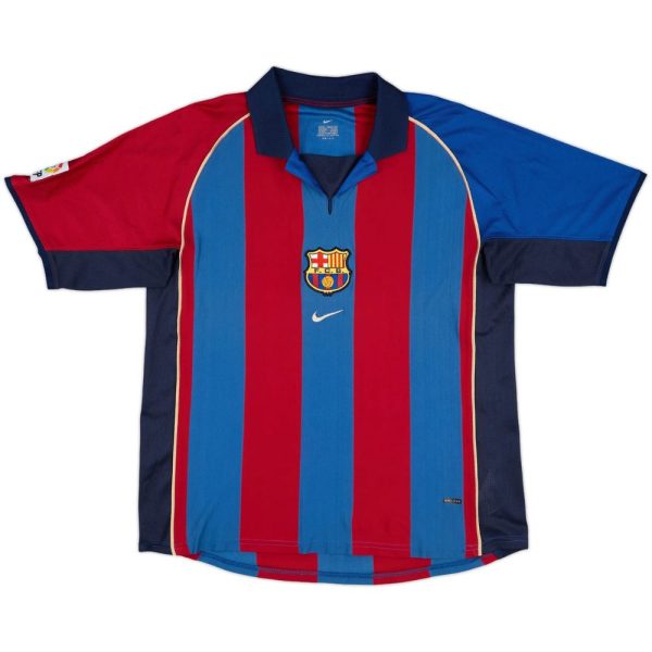 Maillot Barca Domicile 2001-2002 Rivaldo