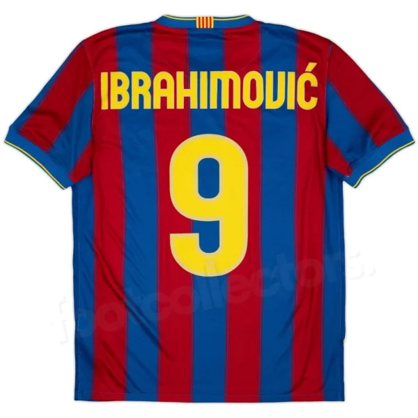 Maillot Barca Domicile 2009-2010 Ibrahimovic