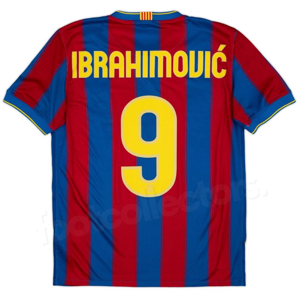 Maillot Barca Domicile 2009-2010 Ibrahimovic