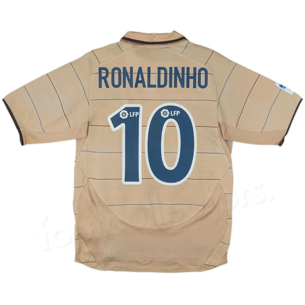 Maillot Extérieur FC Barcelone 2005-06 Ronaldinho #10 - 9/10 - (M) – 195971 Nike – Eternal Pitch