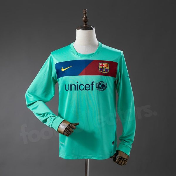 Maillot Barca Exterieur 2010-2011 Manches Longues