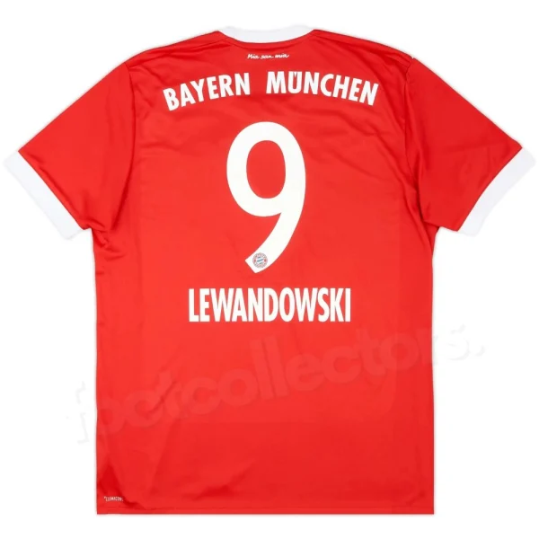 Maillot Bayern Munich Domicile 2017-2018 Lewandowski