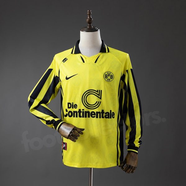 Maillot Dortmund Domicile 1996-1997 Manches Longues