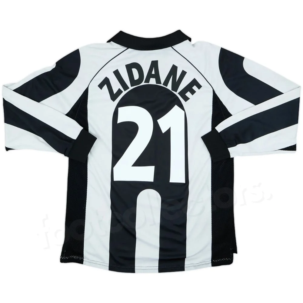 Maillot Juventus Domicile 1997-1998 Zidane Manches Longues