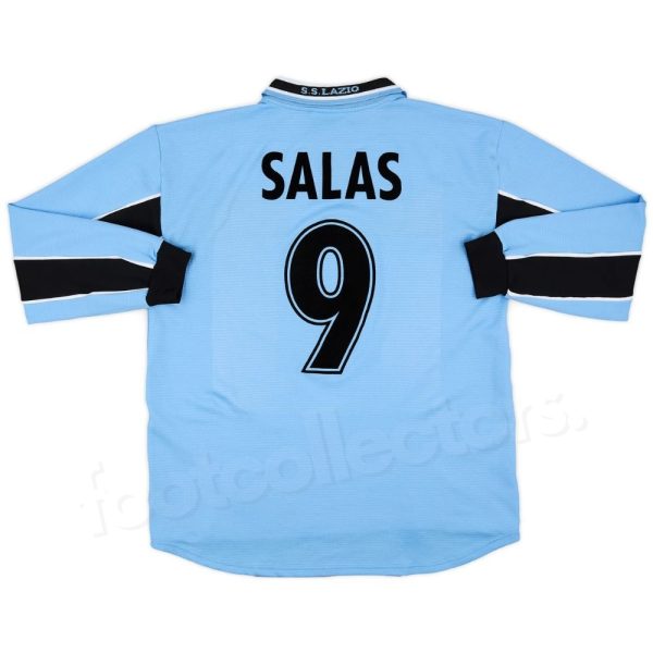 Maillot Lazio Domicile 1998-2000 Salas Manches Longues