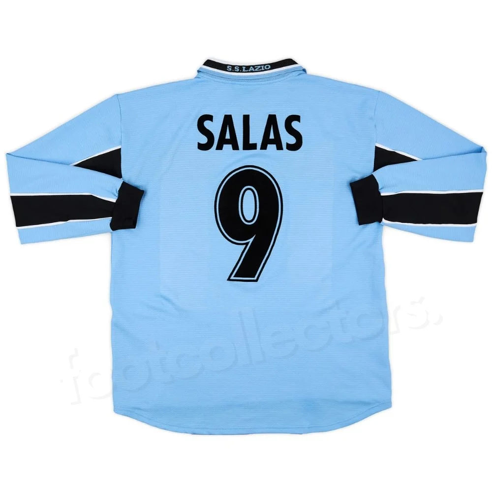 Maillot Lazio Domicile 1998-2000 Salas Manches Longues