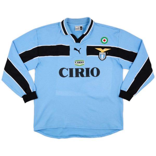 Maillot Lazio Domicile 1998-2000 Salas Manches Longues