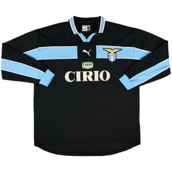 Maillot Lazio Exterieur 1998-1999 Nedved Manches Longues
