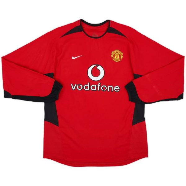 Maillot Manchester United Domicile 2002-2004 Ronaldo Manches Longues