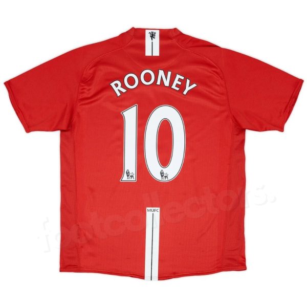 Maillot Manchester United Domicile 2007-2009 Rooney
