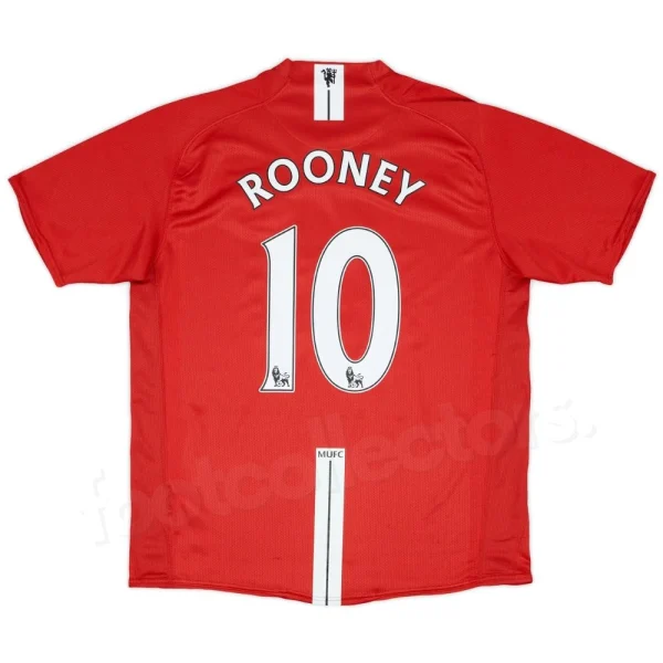 Maillot Manchester United Domicile 2007-2009 Rooney