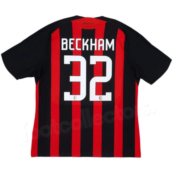 Maillot Milan AC Domicile 2008-2009 Beckham