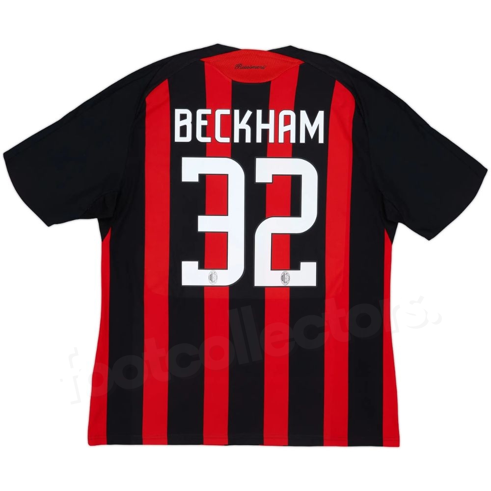 Maillot Milan AC Domicile 2008-2009 Beckham