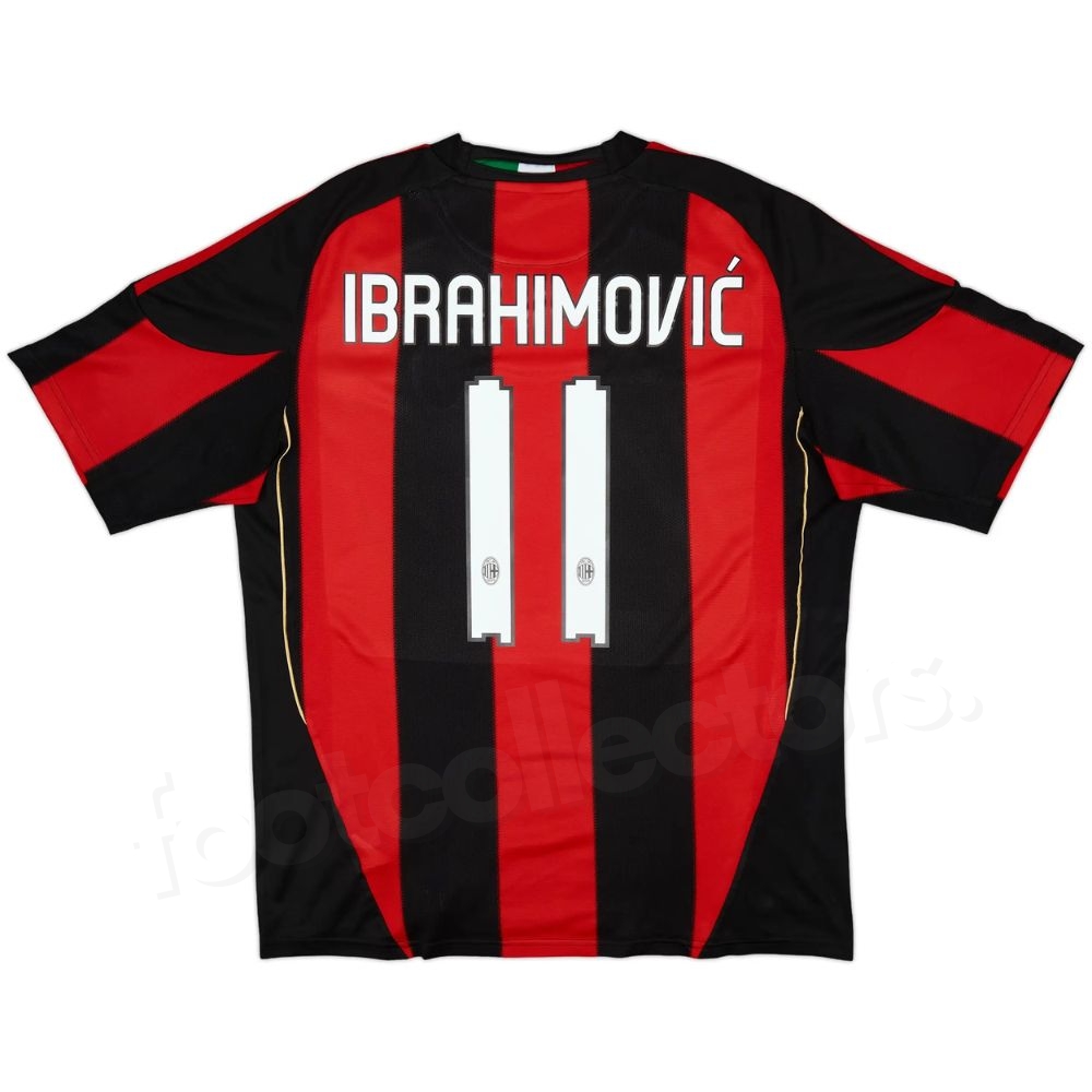 Maillot Milan AC Domicile 2010-2011 Ibrahimovic