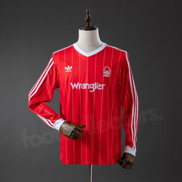 Maillot Nottingham Forest Domicile 1982-1984 Manches Longues