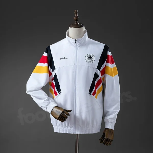 Veste Survetement Allemagne 1996 Blanc Clair