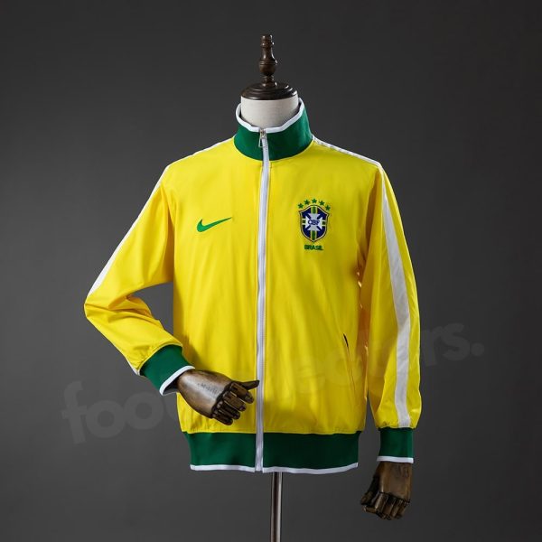 Veste Survetement Bresil 2010-2011 Jaune Vert