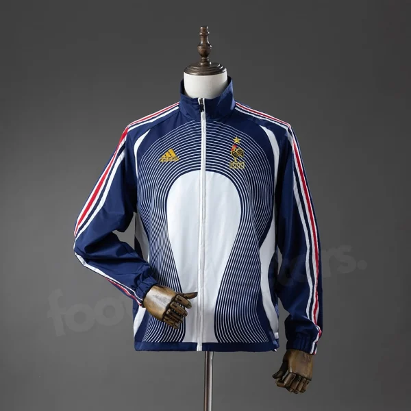 Veste Survetement Equipe de France 2005-2006 Bleu Blanc