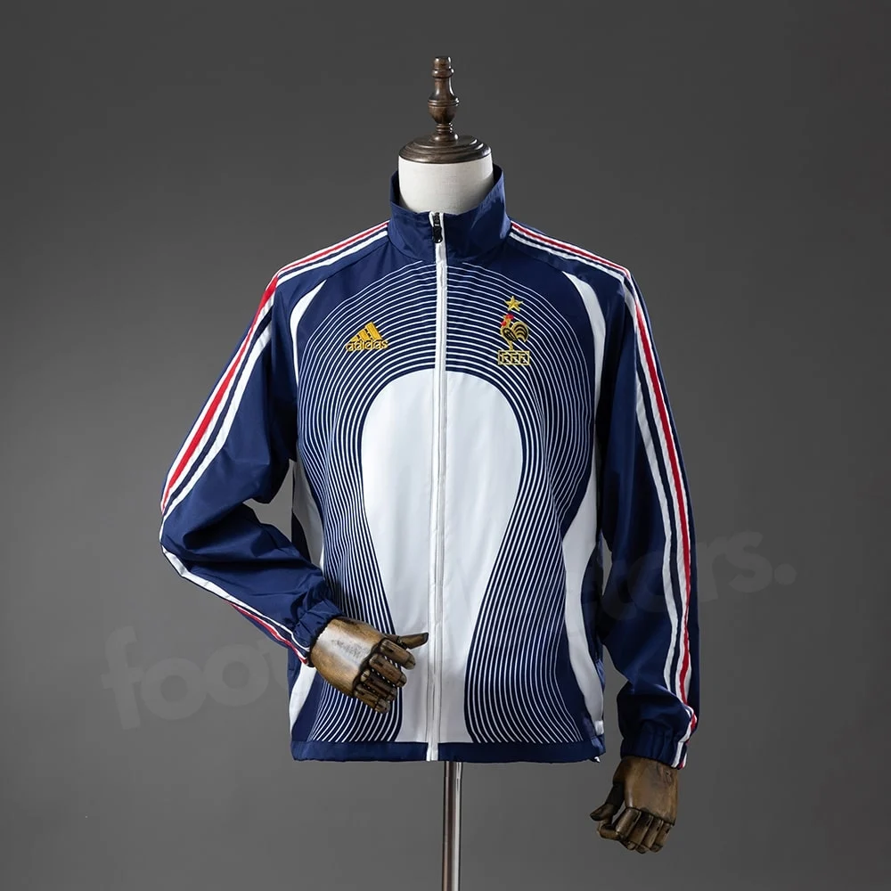 Veste Survetement Equipe de France 2005-2006 Bleu Blanc
