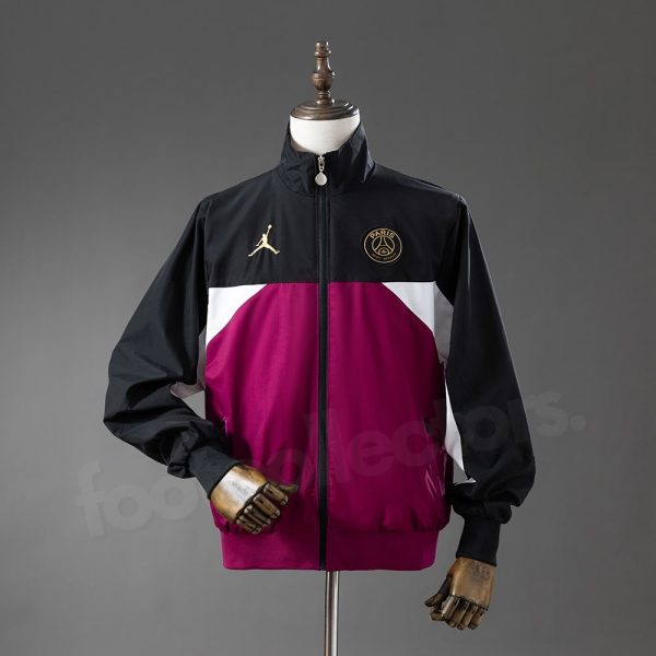 Veste Survetement PSG Noir Rose