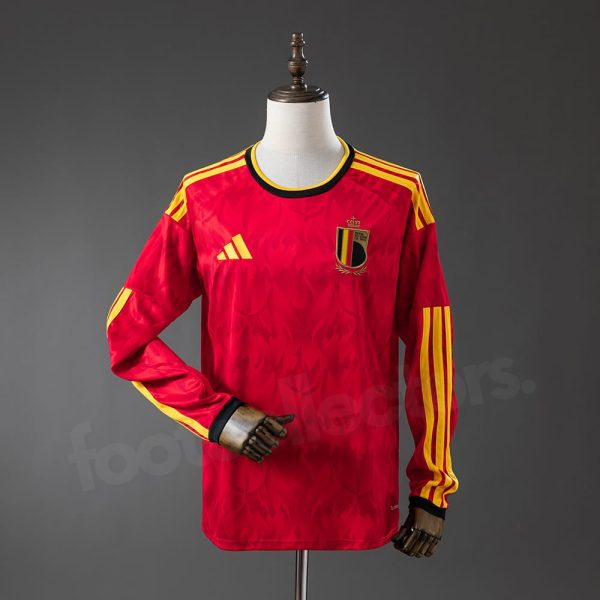 Maillot Belgique Domicile 2026 2027 Manches Longues