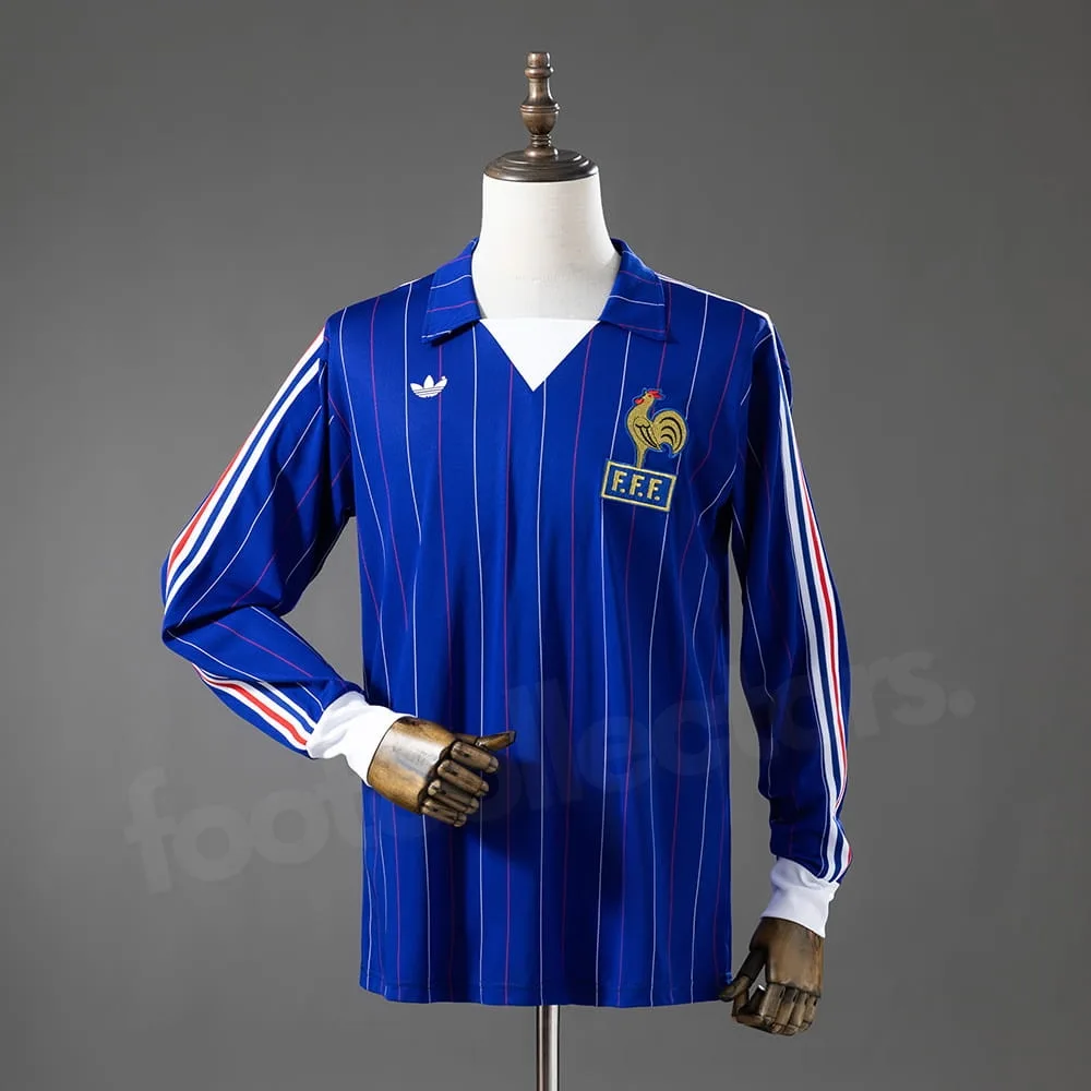 France National Team Home Jersey 1980-1982 Long Sleeves