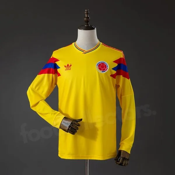 Maillot Colombie Domicile 1990 Manches Longues