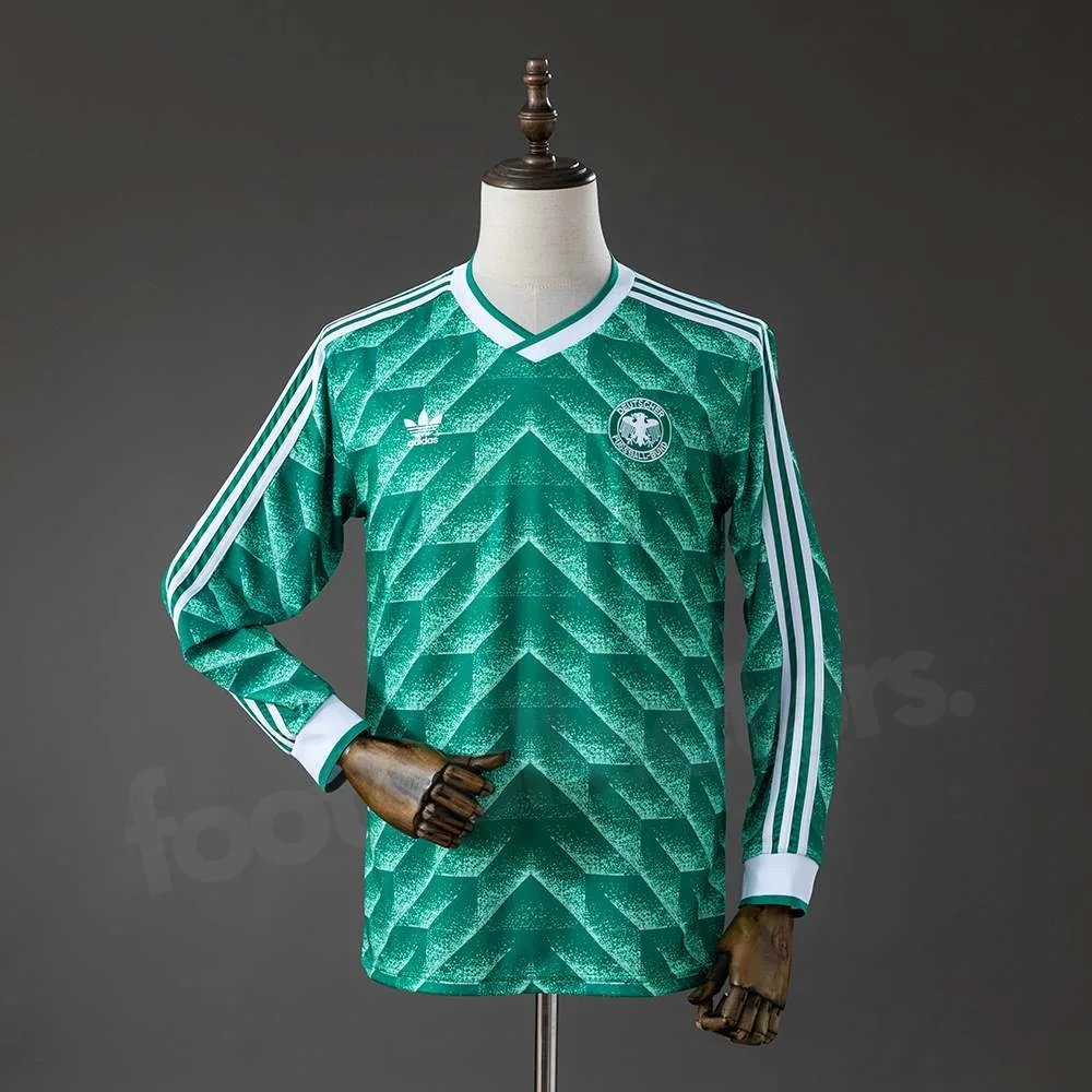 Maillot Allemagne Exterieur 1990 1991 Manches Longues (1)
