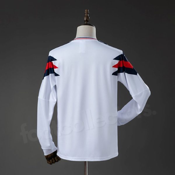 Maillot Angleterre Domicile 1990 1991 Manches Longues