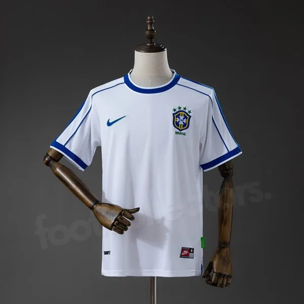 Maillot Bresil Exterieur Blanc 1998
