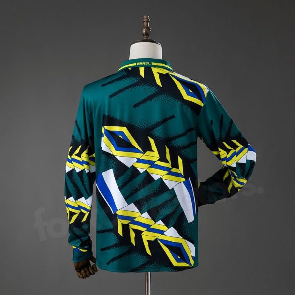 Camiseta de portero de Brasil 1996-1997, manga larga