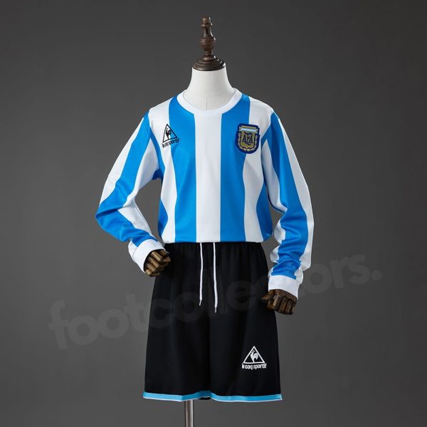 Maillot Enfant Argentine Domicile 1998 Manches Longues