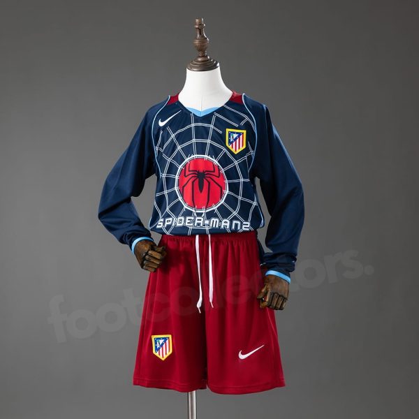 Maillot Enfant Atletico Madrid Domicile 2004 2005 Manches Longues