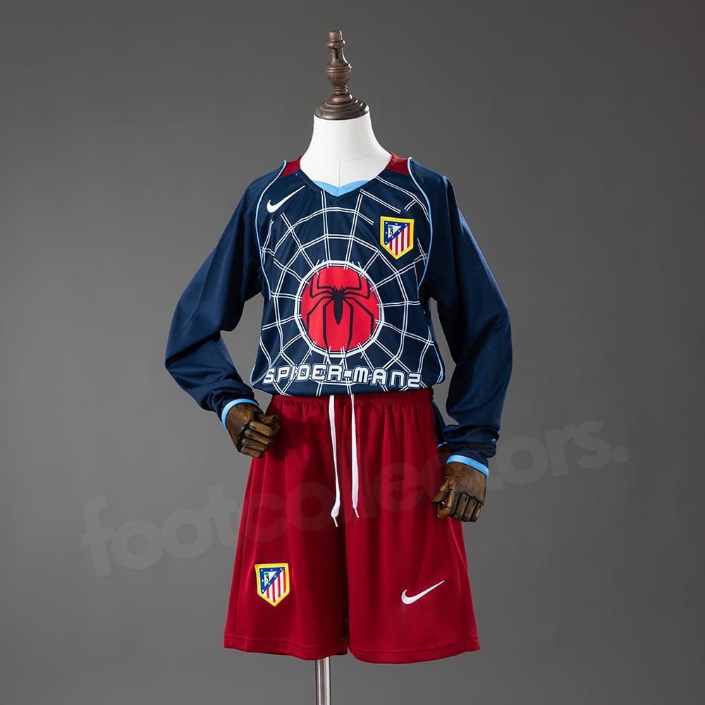 Maillot Enfant Atletico Madrid Domicile 2004 2005 Manches Longues