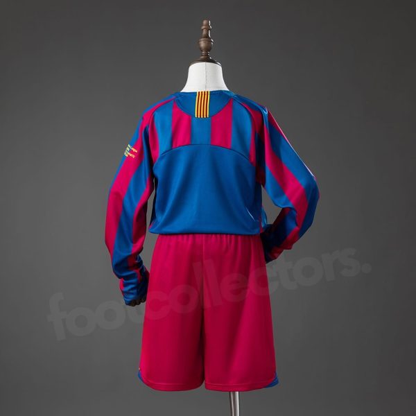 Maillot Enfant Barca Domicile 2005 2006 Manches Longues