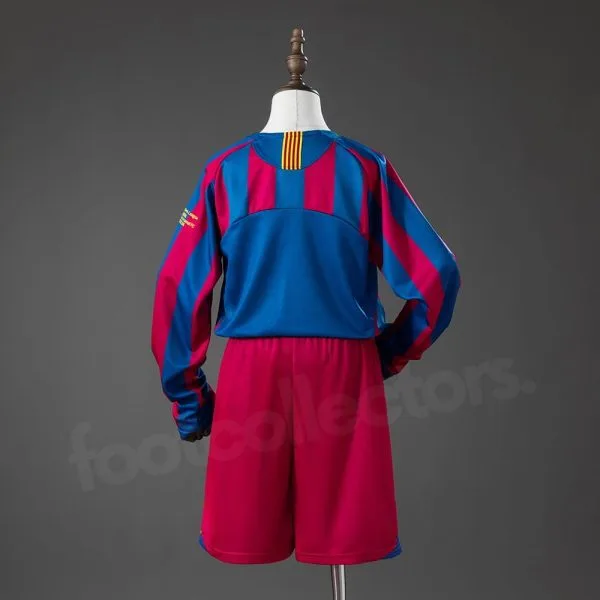 Maillot Enfant Barca Domicile 2005 2006 Manches Longues