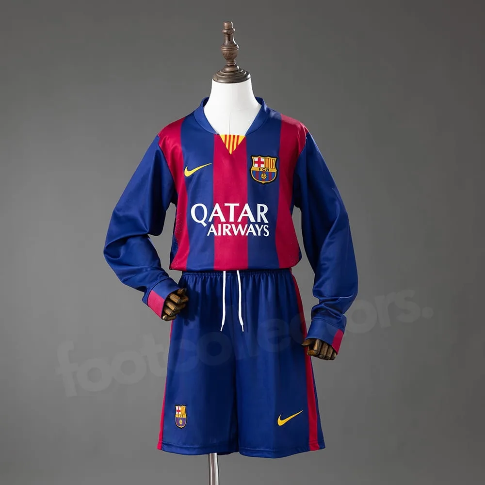 Maillot Enfant Barca Domicile 2014 2015 Manches Longues
