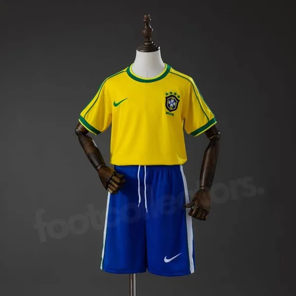 Maillot Enfant Bresil Domicile 1998