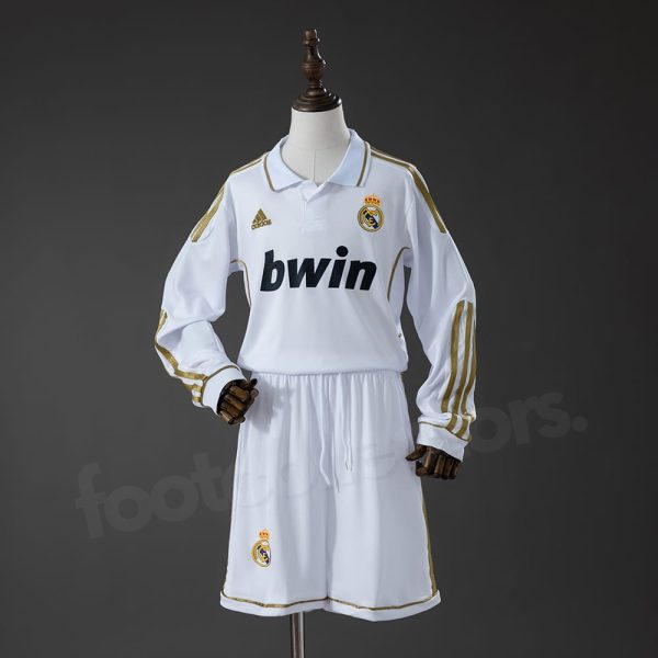 Maillot Enfant Real Madrid Domicile 2011 2012 Manches Longues