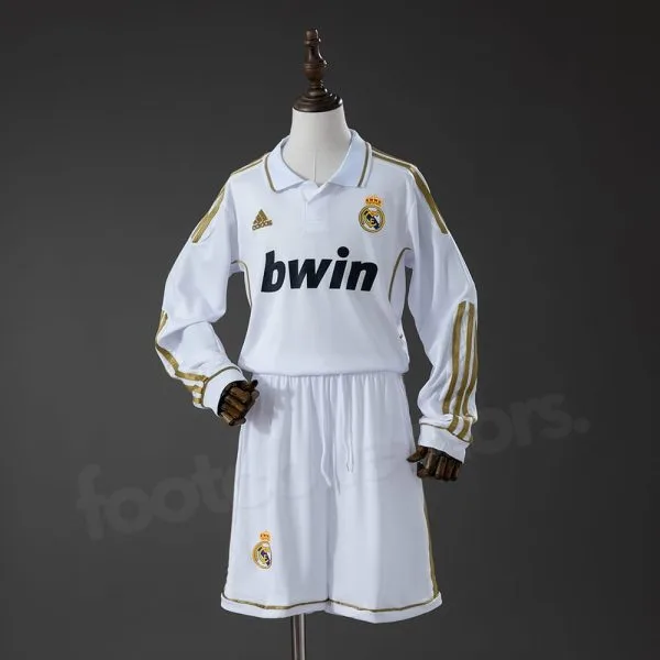 Real Madrid Home Jersey 2011-2012 - Long Sleeves - Children's