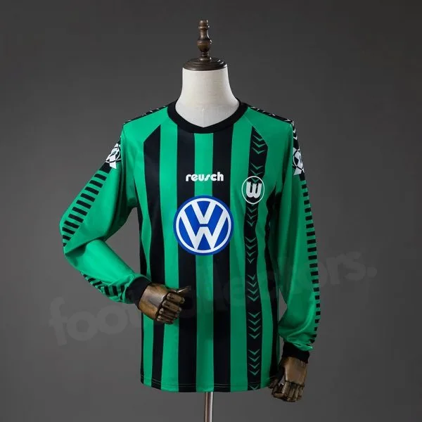 Maillot Wolfsburg Exterieur 1995-1996  Manches Longues
