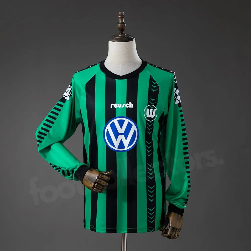 Maillot Wolfsburg Exterieur 1995-1996 Manches Longues (1)