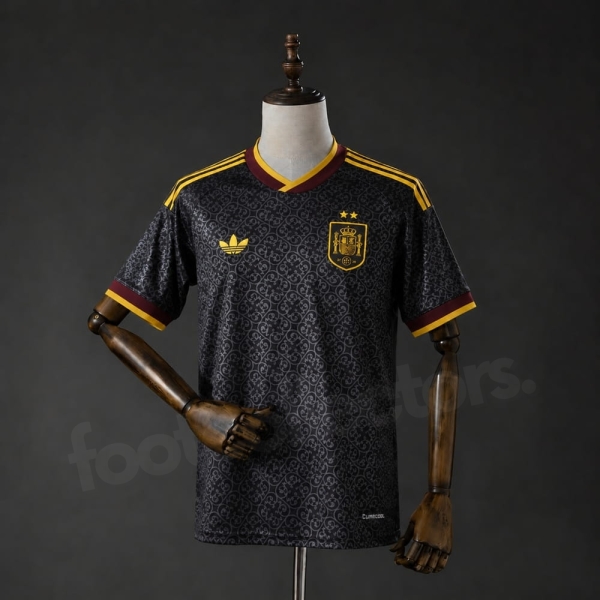 Maillot Espagne 2 Etoiles Edition Speciale Noir