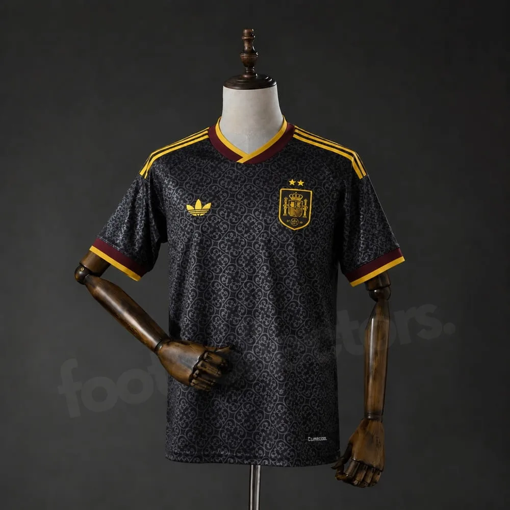 Maillot Espagne Edition Speciale 2 Etoiles Noir