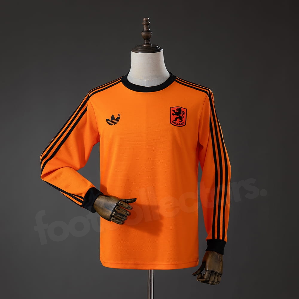 Maillot Pays Bas Domicile 1980 Manches Longues