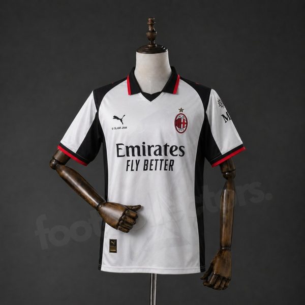 Maillot AC Milan Extérieur 2026-2027 Blanc Noir